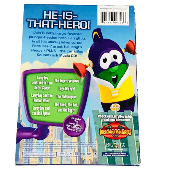 Veggietales - Larryboy Superhero Power Pack DVD Set 7 Shows & 16 Songs - Picture 4 of 4